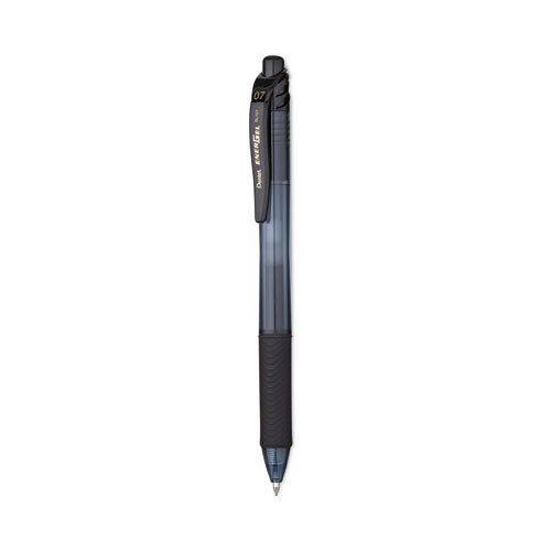 EnerGel-X Gel Pen, Retractable, Medium 0.7 mm, Black Ink, Black Barrel, 24/Pack-(PENBL107ASW2)