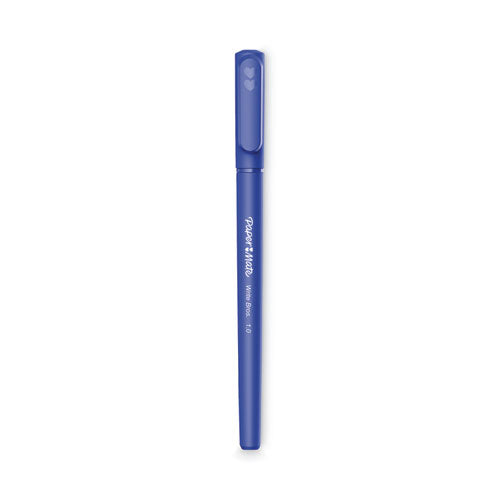 Write Bros. Ballpoint Pen Value Pack, Stick, Medium 1 mm, Blue Ink, Blue Barrel, 120/Pack-(PAP2096478)