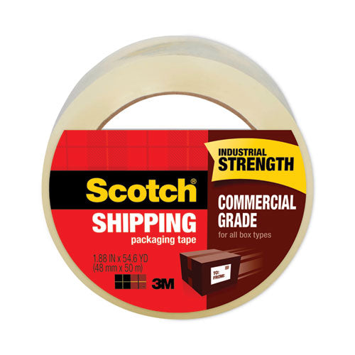 3750 Commercial Grade Packaging Tape with ST-181 Pistol-Grip Dispenser, 3" Core, 1.88" x 54.6 yds, Clear, 36/Carton-(MMM3750CS36ST)