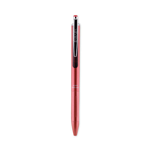 EnerGel RTX Gel Pen, Retractable, Medium 0.7 mm, Black Ink, Red/White/Blue Barrel, 5/Pack-(PENBL77USABP5A)
