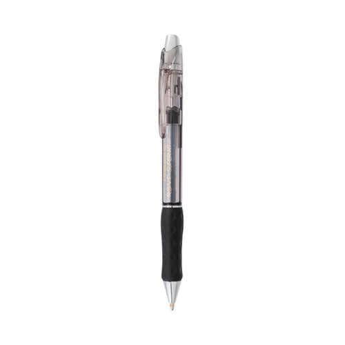 R.S.V.P. Super RT Ballpoint Pen, Retractable, Medium 1 mm, Black Ink, Black Barrel, Dozen-(PENBX480A)