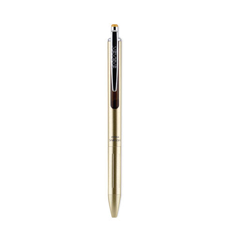Sarasa Grand Gel Pen, Retractable, Fine 0.7 mm, Black Ink, Gold Barrel-(ZEB45511)