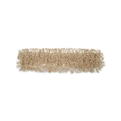 Industrial Dust Mop Head, Washable, Hygrade Cotton, 36w x 5d, White-(BWK1336)
