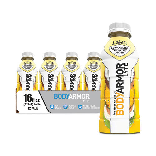 LYTE Sports Drink, Tropical Coconut, 16 oz Bottle, 12/Pack-(BDA1001051)