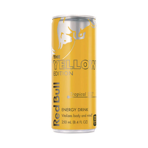 The Yellow Edition Tropical Energy Drink, Tropical Punch, 8.4 oz Can, 24/Carton-(RDBRBD28162)