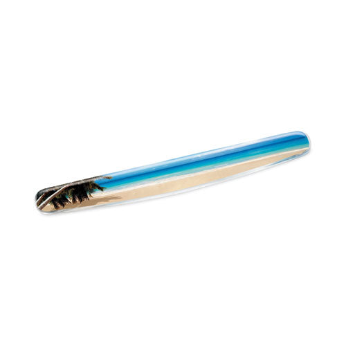 Fun Design Clear Gel Keyboard Wrist Rest, 18 x 2.75, Beach Design-(MMMWR308BH)