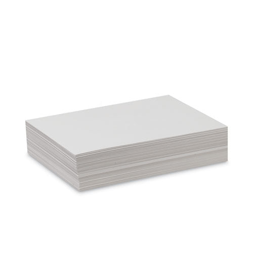 White Drawing Paper, 57 lb Text Weight, 12 x 18, Pure White, 500/Ream-(PAC4712)
