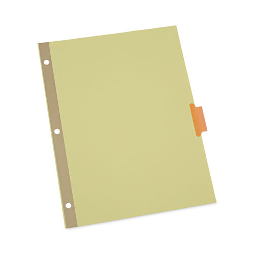 Deluxe Extended Insertable Tab Indexes, 8-Tab, 11 x 8.5, Buff, Assorted Tabs, 24 Sets-(UNV20890)