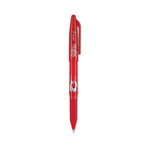 FriXion Ball Erasable Gel Pen, Stick, Fine 0.7 mm, Red Ink, Red Barrel-(PIL31552)