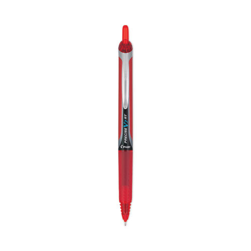 Precise V7RT Roller Ball Pen, Retractable, Fine 0.7 mm, Red Ink, Red Barrel-(PIL26069)
