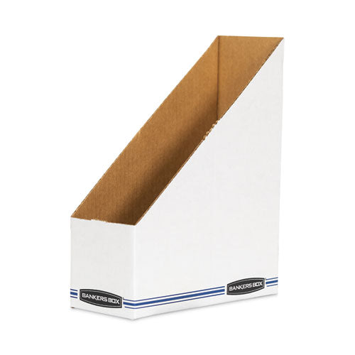 Stor/File Corrugated Magazine File, 4 x 9.25 x 11.75, White, 12/Carton-(FEL10723)