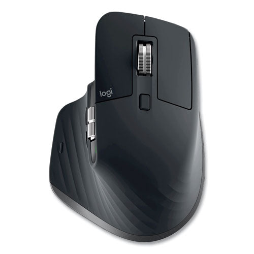 MX Master 3S Performance Wireless Mouse, 2.4 GHz Frequency/32 ft Wireless Range, Right Hand Use, Black-(LOG910006556)