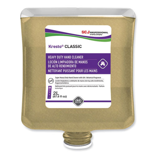 Kresto Classic Heavy Duty Hand Cleaner Manual Cartridge, Fougere Scent, 2 L Cartridge Refill, 4/Carton-(SJNKCL2LT)