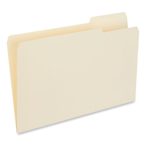 Top Tab File Folders, 1/3-Cut Tabs: Right Position, Legal Size, 0.75" Expansion, Manila, 100/Box-(UNV15123)
