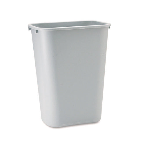 Deskside Plastic Wastebasket, 10.25 gal, Plastic, Gray-(RCP295700GY)
