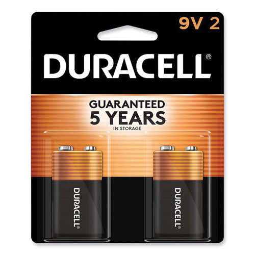 CopperTop Alkaline 9V Batteries, 2/Pack-(DURMN1604B2Z)