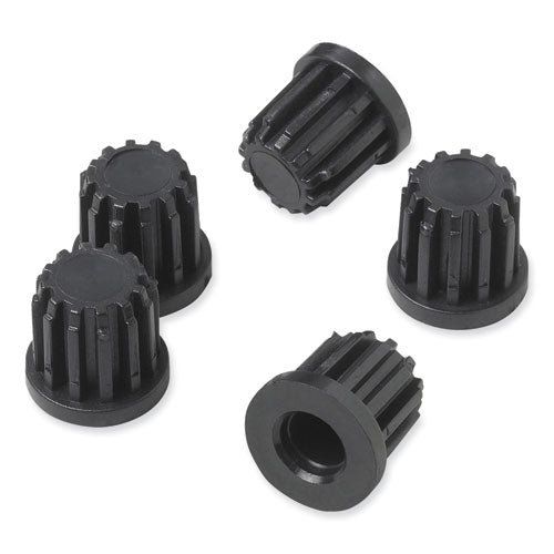 Task Master Tubular Base Inserts, Black, 5/Set-(SAF5130)