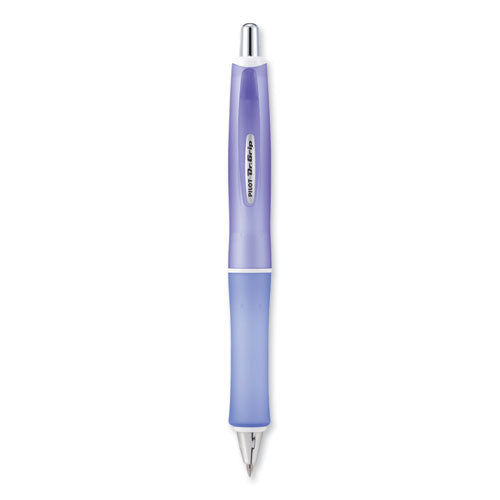 Dr. Grip Frosted Advanced Ink Ballpoint Pen, Retractable, Medium 1 mm, Black Ink, Purple Barrel-(PIL36250)