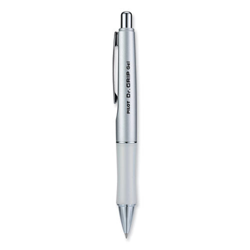 Dr. Grip Limited Gel Pen, Retractable, Fine 0.7 mm, Black Ink, Platinum Barrel-(PIL36272)