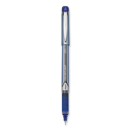 Precise Grip Roller Ball Pen, Stick, Extra-Fine 0.5 mm, Blue Ink, Blue Barrel-(PIL28802)