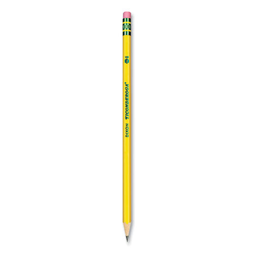 Pre-Sharpened Pencil, HB (#2), Black Lead, Yellow Barrel, Dozen-(DIX13806)
