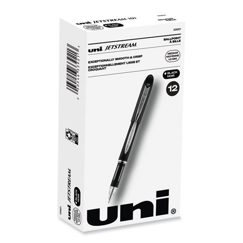Jetstream Stick Ballpoint Pen, Bold 1 mm, Black Ink, Black Barrel-(UBC33921)
