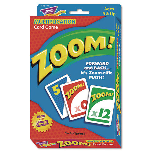 Zoom Math Card Game, Ages 9 and Up, 100 Cards/Set-(TEPT76304)
