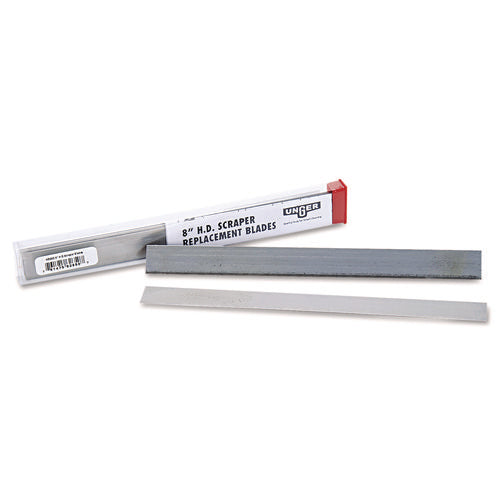 Replacement Blade for Heavy-Duty Scraper, Carbon Steel, 10/Pack-(UNGHDSB)