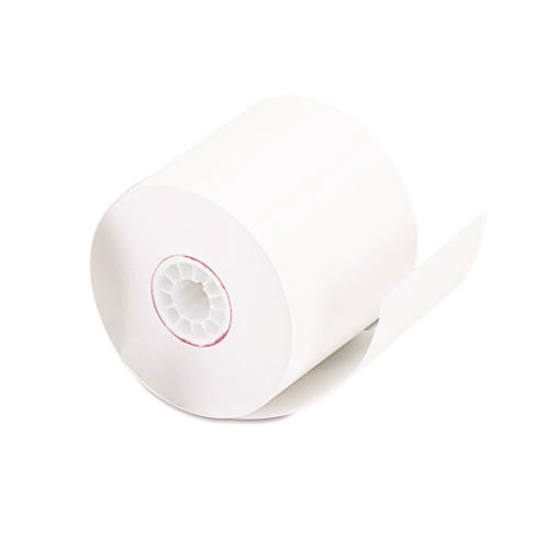 Impact and Inkjet Print Bond Paper Rolls, 0.5" Core, 2.25" x 128 ft, White, 100/Carton-(UNV35705RL)